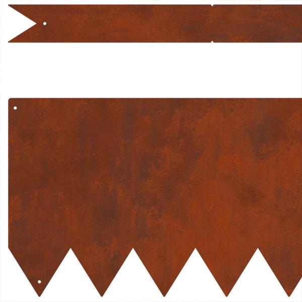 Raseneinfassung 50 pcs 100 x 0,05 x 20 cm Wetterfeststahl