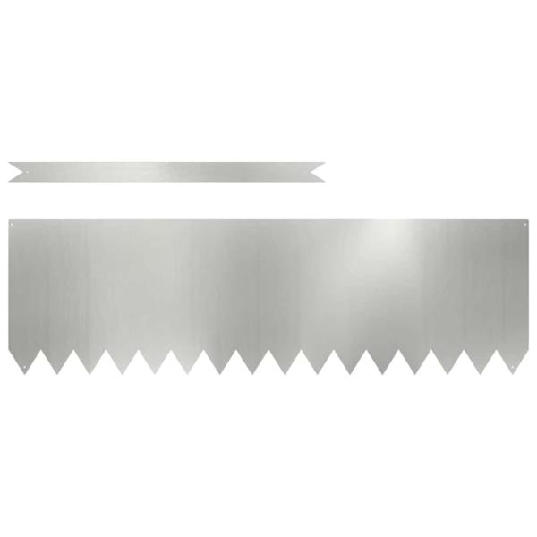 Raseneinfassung 30 pcs 100 x 0,05 x 30 cm Verzinkter Stahl