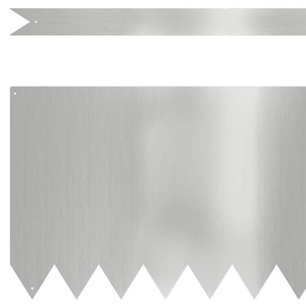 Raseneinfassung 30 pcs 100 x 0,05 x 30 cm Verzinkter Stahl
