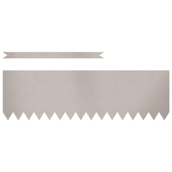 Rasenrandsteine 30 Stück 100x0,5x30 cm Wetterfester Stahl