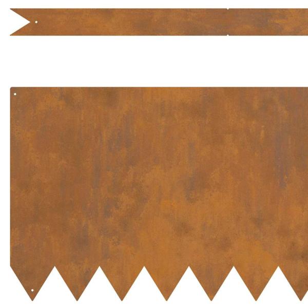 Rasenabgrenzungen 50 Stück 100x0,5x30 cm Wetterstahl