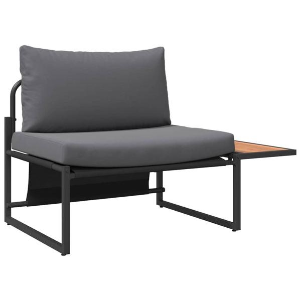 3-teiliges Garten-Dining-Set mit Anthrazit-Kissen