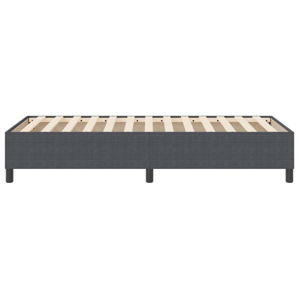 Boxspringbett Dunkelgrau 80x200 cm Cord-Stoff