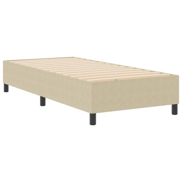 Boxspringbett Hellgrün Grau 80x200 cm Cordstoff