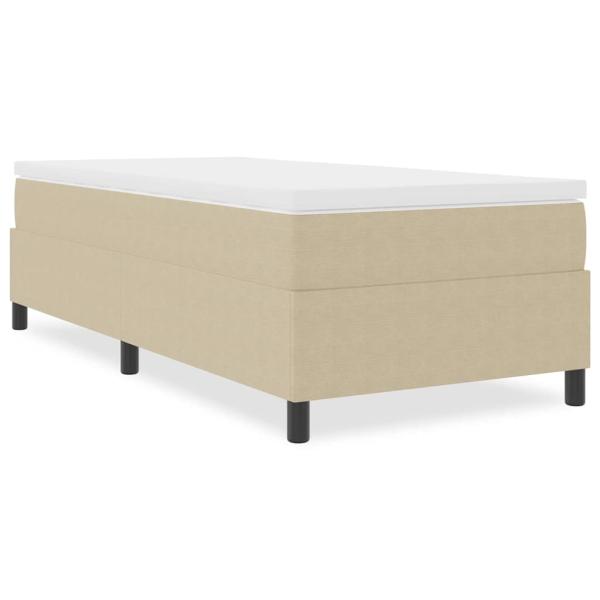 Boxspringbett Hellgrün Grau 80x200 cm Cordstoff