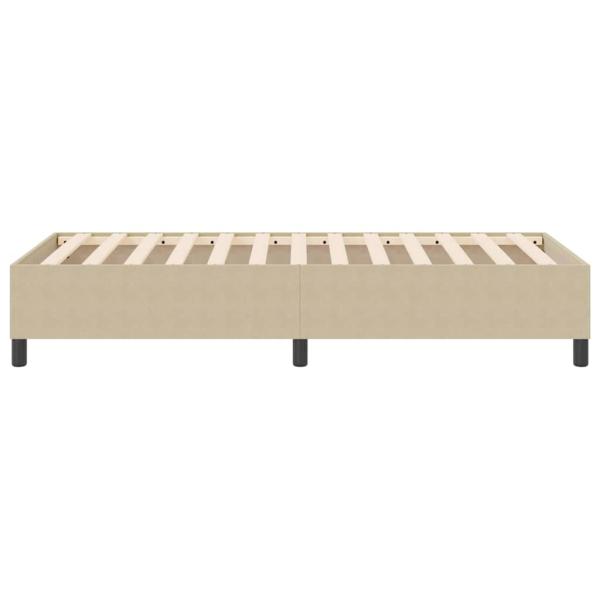 Boxspringbett Hellgrün Grau 80x200 cm Cordstoff