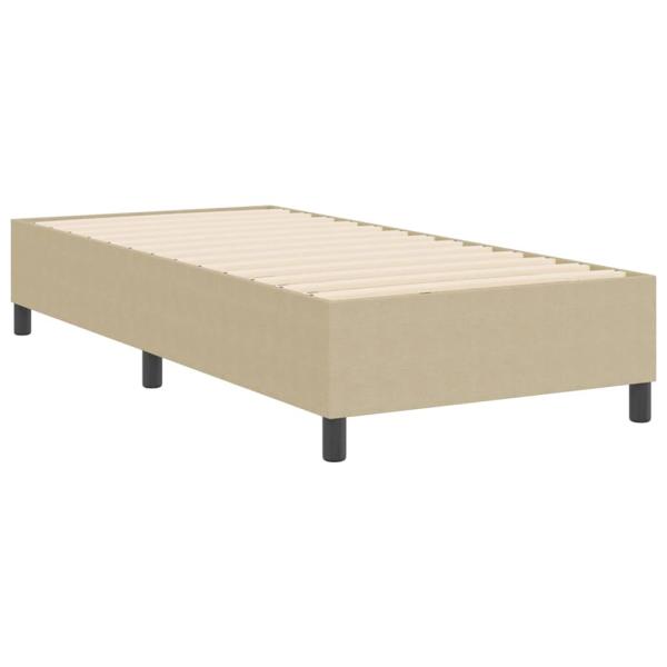 Boxspringbett Hellgrün Grau 80x200 cm Cordstoff