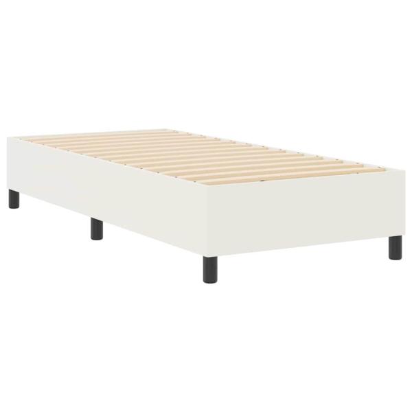 Boxspringbett Creme Einzel Cord Stoff