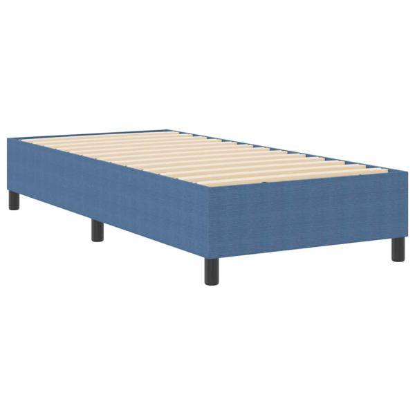 ARDEBO.de - Boxspringbett Blau Einzel Cord-Stoff