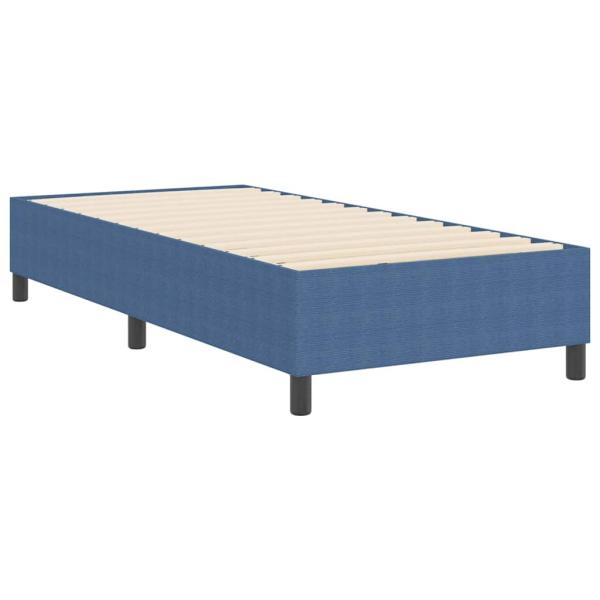 Boxspringbett Blau Einzel Cord-Stoff