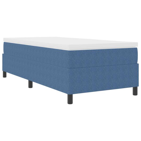Boxspringbett Blau Einzel Cord-Stoff