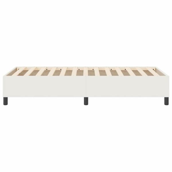 Boxspringbett Creme 90x200 cm Cord-Stoff