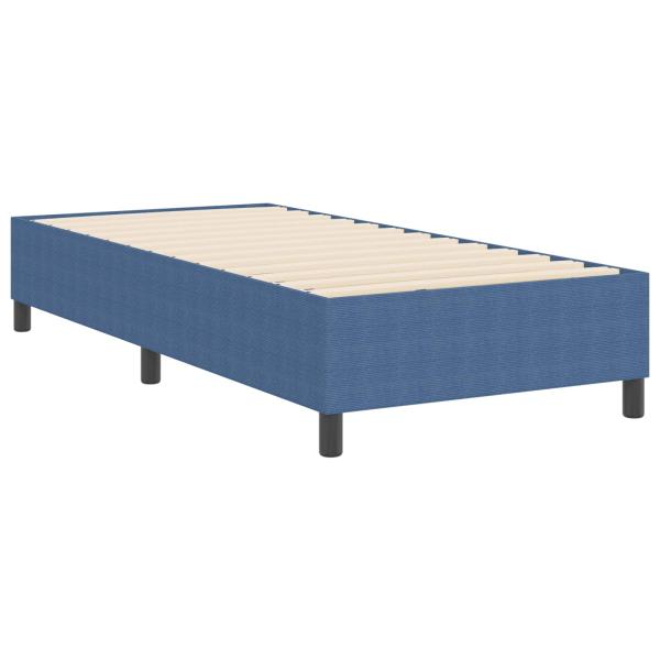 Boxspringbett Blau 90x200 cm Cordura-Stoff