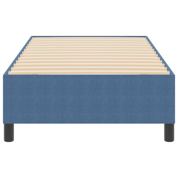 Boxspringbett Blau 90x200 cm Cordura-Stoff