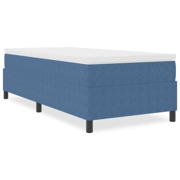 Boxspringbett Blau 90x200 cm Cordura-Stoff