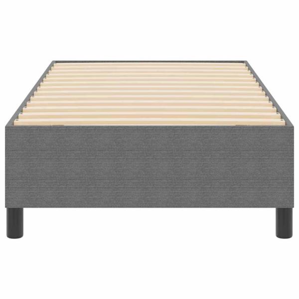 Boxspringbett Hellgrau 100x200 cm Cord-Stoff