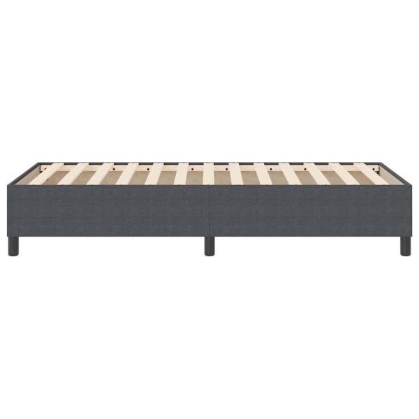 Boxspringbett Dunkelgrau 100x200 cm Cord-Stoff