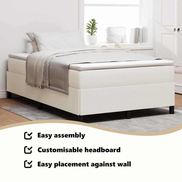 Boxspringbett Creme Kleines Doppelbett Cordstoff