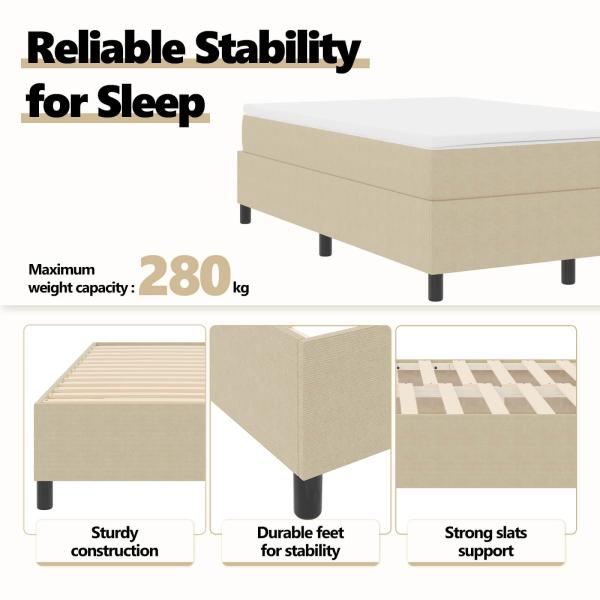 Boxspringbett Leichtgrün Grau Kleines Doppelbett Kordstoff