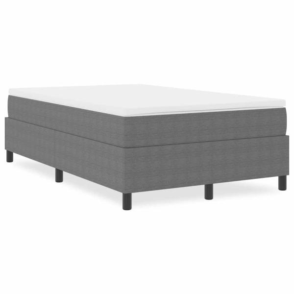 Boxspringbett Hellgrau 120x200 cm Cordstoff