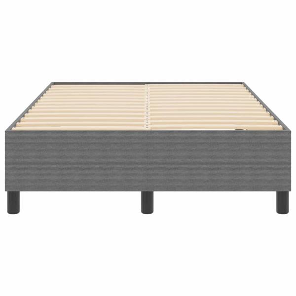 Boxspringbett Hellgrau 120x200 cm Cordstoff