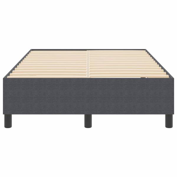 Boxspringbett Dunkelgrau 120x200 cm Cord-Stoff
