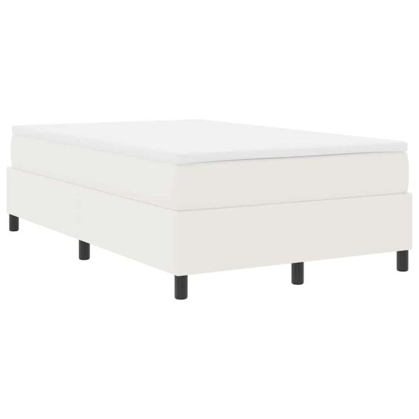 Boxspringbett Creme 120x200 cm Cordstoff