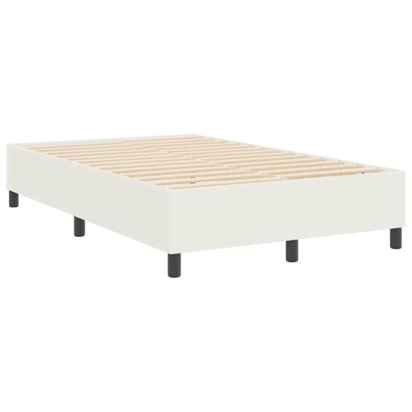 Boxspringbett Creme 120x200 cm Cordstoff
