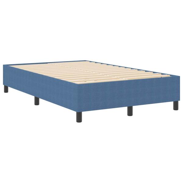 Boxspringbett Blau 120x200 cm Cord-Stoff