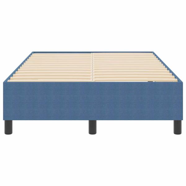 Boxspringbett Blau 120x200 cm Cord-Stoff