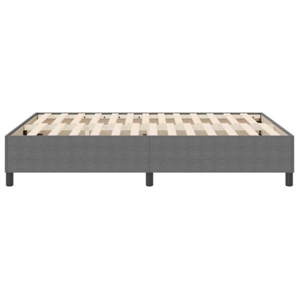 Boxspringbett Hellgrau 140x200 cm Cord-Stoff