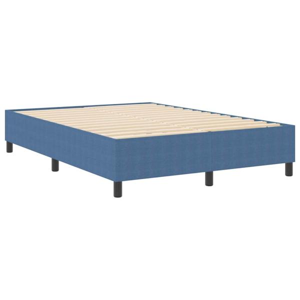 Boxspringbett Blau 140x200 cm Cord-Stoff