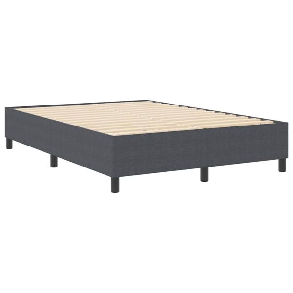 Boxspringbett Dunkelgrau 160x200 cm aus Cord-Stoff