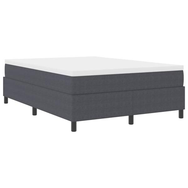 Boxspringbett Dunkelgrau 160x200 cm aus Cord-Stoff