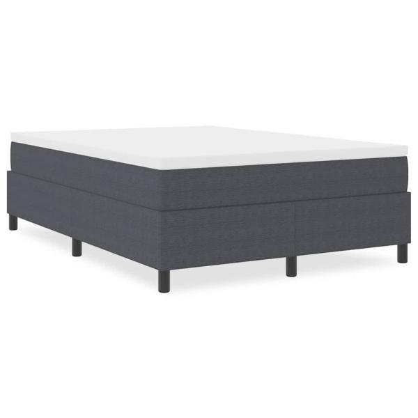 Boxspringbett Dunkelgrau 160x200 cm aus Cord-Stoff