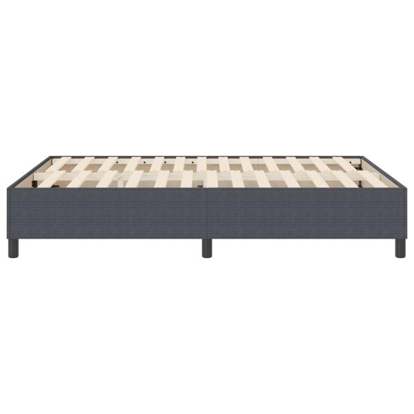 Plattformbettgestell Dunkelgrau 160 x 200 cm Cordstoff