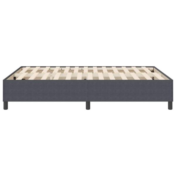 Boxspringbett Dunkelgrau 160x200 cm aus Cord-Stoff