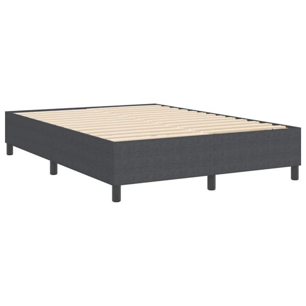 Boxspringbett Dunkelgrau 160x200 cm aus Cord-Stoff