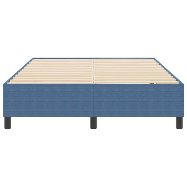 Plattformbettgestell Blau 160 x 200 cm Cordstoff