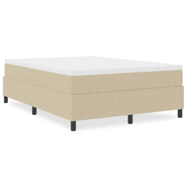 Boxspringbett Lichtgrün Grau 160x200 cm Corduroy Stoff