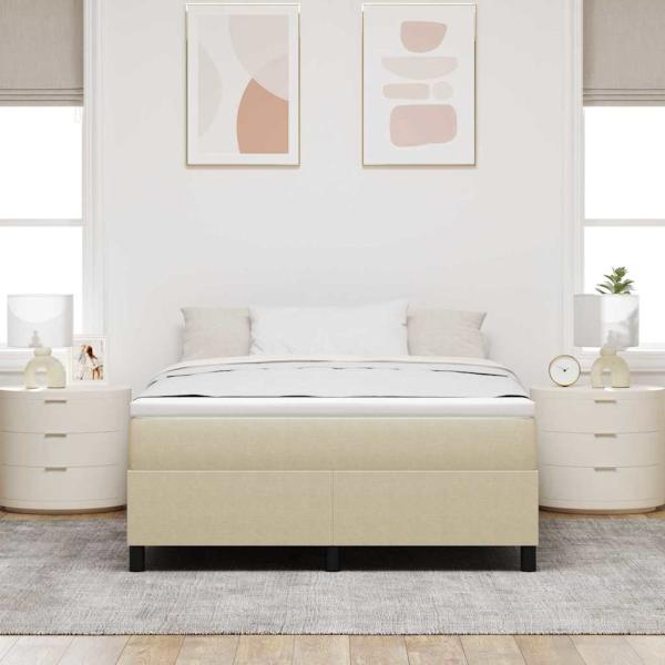 Boxspringbett Lichtgrün Grau 160x200 cm Corduroy Stoff