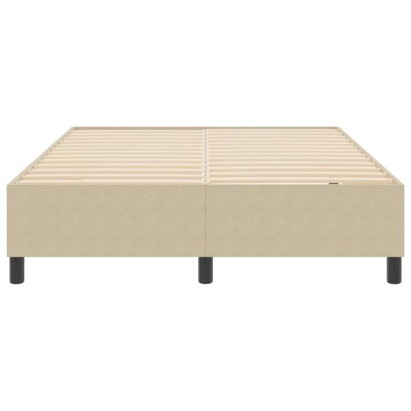 Boxspringbett Lichtgrün Grau 160x200 cm Corduroy Stoff