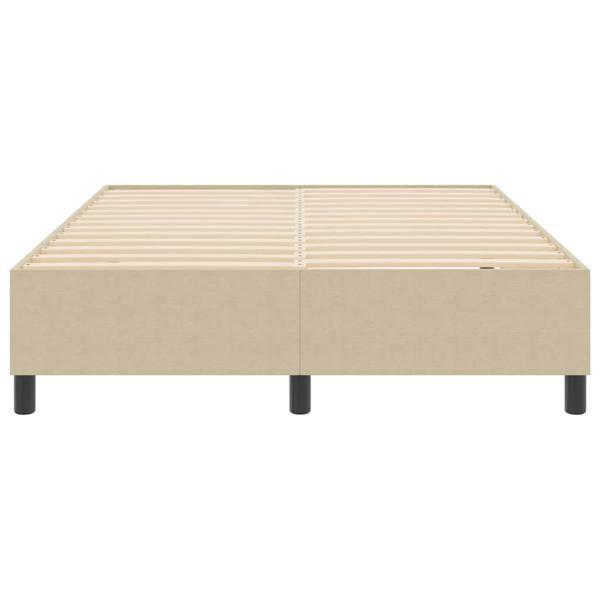 Boxspringbett Lichtgrün Grau 160x200 cm Corduroy Stoff