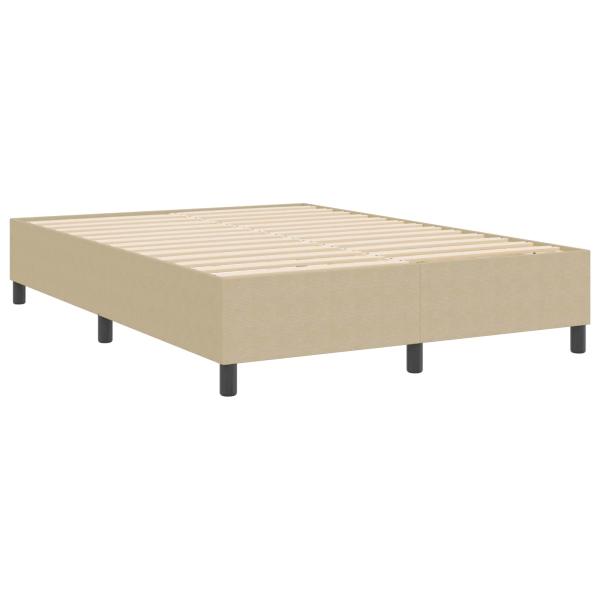 Boxspringbett Lichtgrün Grau 160x200 cm Corduroy Stoff