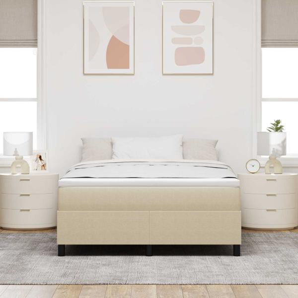 Boxspringbett Lichtgrün Grau 160x200 cm Corduroy Stoff