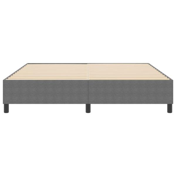 ARDEBO.de - Boxspringbett Hellgrau Super King Cordstoff