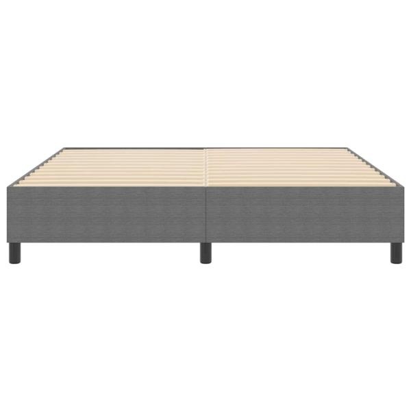 Boxspringbett Hellgrau Super King Cordstoff