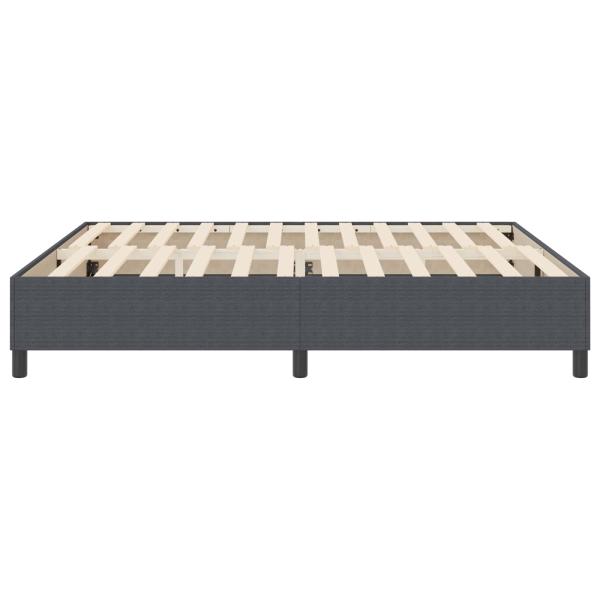 ARDEBO.de - Boxspringbett Dunkelgrau Super King Corduroy Stoff