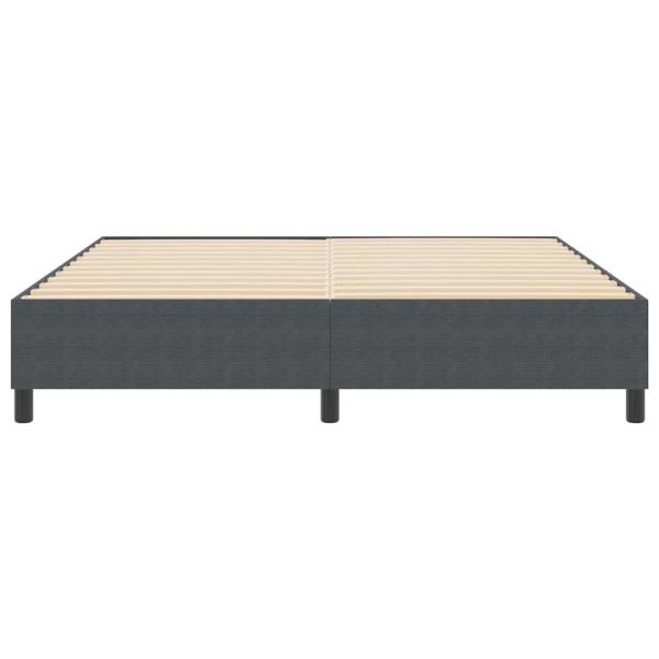 Boxspringbett Dunkelgrau Super King Corduroy Stoff