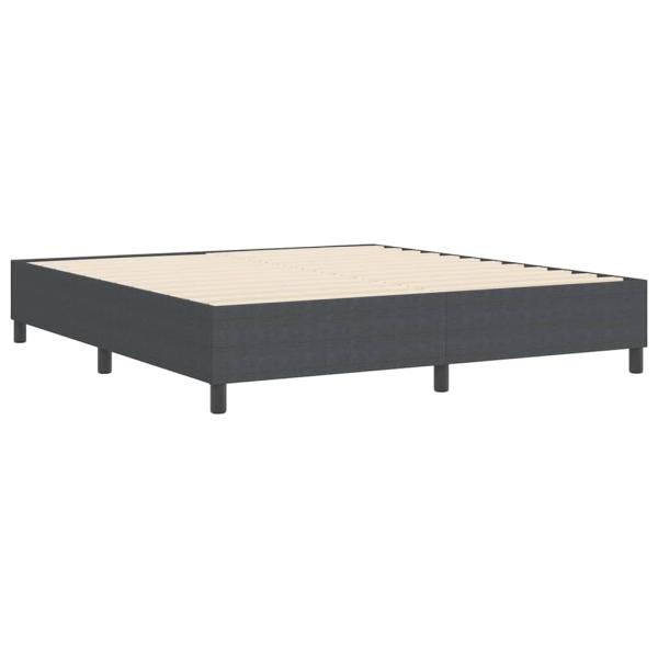 Boxspringbett Dunkelgrau Super King Corduroy Stoff
